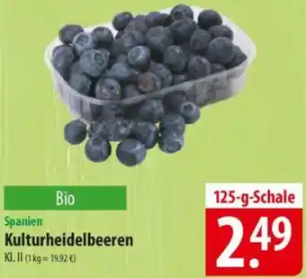 Famila Nord Ost Spanien Kulturheidelbeeren Angebot