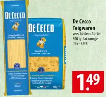 Famila Nord Ost De Cecco Teigwaren Angebot