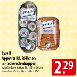 Famila Nord Ost Lysell Appetitsild, Röllchen oder Schwedenhappen Angebot