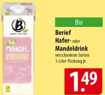 Famila Nord Ost Berief Hafer- oder Mandeldrink Angebot