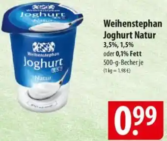 Famila Nord Ost Weihenstephan Joghurt Natur Angebot
