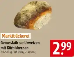 Famila Nord Ost Marktbäckerei Genusslaib oder Urweizen mit Kürbiskernen Angebot