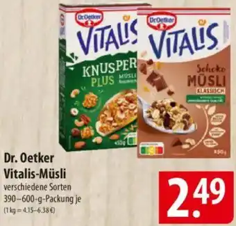 Famila Nord Ost Dr. Oetker Vitalis-Müsli Angebot
