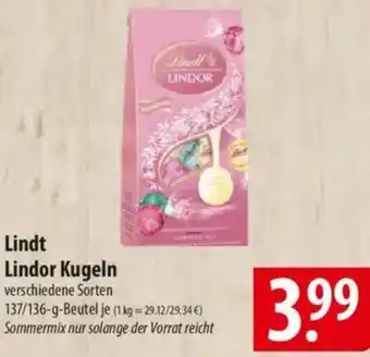 Famila Nord Ost Lindt Lindor Kugeln Angebot