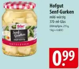 Famila Nord Ost Hofgut Senf-Gurken Angebot