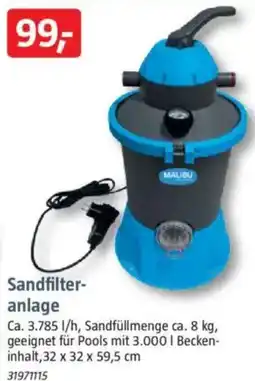 Bauhaus MALIBU Sandfilteranlage Angebot