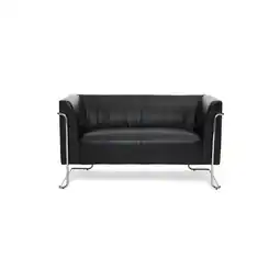 Netto Marken-Discount hjh OFFICE Lounge Sofa CURACAO Kunstleder mit Armlehnen Angebot