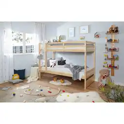Netto Marken-Discount TiCAA Etagenbett Finn Kiefer Natur Angebot