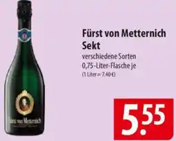 Famila Nord Ost Fürst von Metternich Sekt Angebot