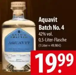 Famila Nord Ost KYLE'S CRAFTED Aquavit Batch No. 4 Angebot