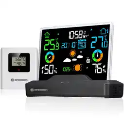Netto Marken-Discount BRESSER Funk-Farbwetterstation mit rahmenlosem Display Angebot