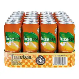 Netto Marken-Discount Fuzetea Green Tea Mango Chamomile 0,33 Liter Dose, 24er Pack Angebot