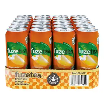 Netto Marken-Discount Fuzetea Green Tea Mango Chamomile 0,33 Liter Dose, 24er Pack Angebot