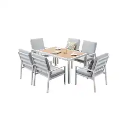 Netto Marken-Discount Terrassenmöbel Set, 7-tlg., 6 Sessel, 1 Esstisch Angebot