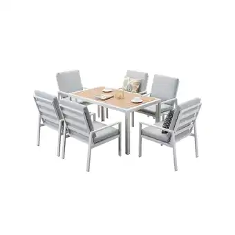 Netto Marken-Discount Terrassenmöbel Set, 7-tlg., 6 Sessel, 1 Esstisch Angebot