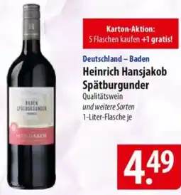 Famila Nord Ost Heinrich Hansjakob Spätburgunder Angebot