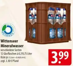 Famila Nord Ost Wittenseer Mineralwasser Angebot
