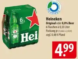 Famila Nord Ost Heineken Original oder 0,0% Beer Angebot