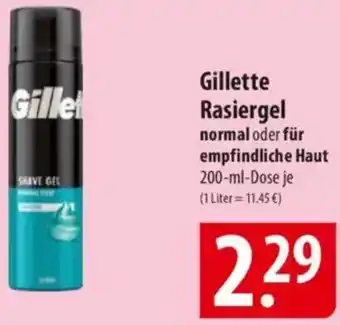 Famila Nord Ost Gillette Rasiergel Angebot