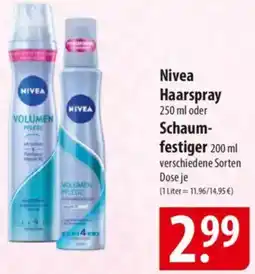 Famila Nord Ost Nivea Haarspray oder Schaumfestiger Angebot