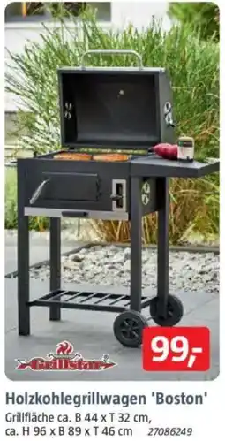 Bauhaus Grillstar Holzkohlegrillwagen 'Boston' Angebot