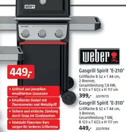 Bauhaus Weber Gasgrill Spirit 'E-310' Angebot