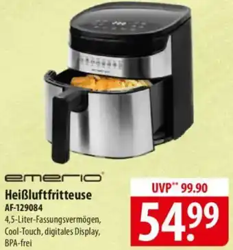 Famila Nord Ost Emerio Heißluftfritteuse AF-129084 Angebot