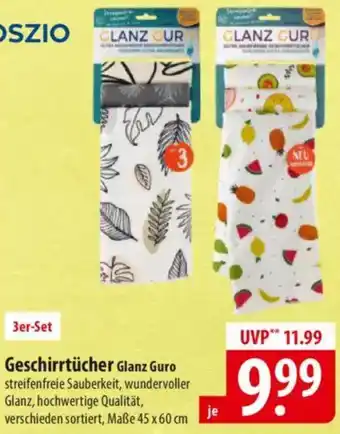 Famila Nord Ost Geschirrtücher Glanz Guro Angebot