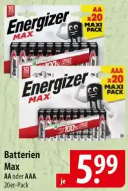 Famila Nord Ost Energizer Batterien Max Angebot