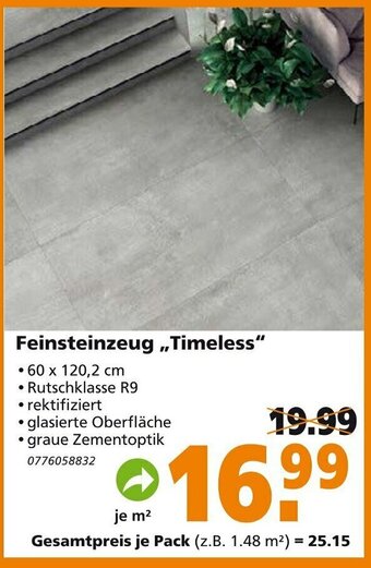 Globus Baumarkt Feinsteinzeug Timeless Angebot