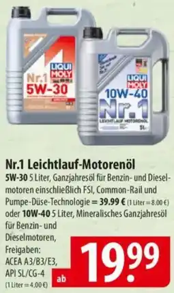 Famila Nord Ost LIQUI MOLY Nr.1 Leichtlauf-Motorenöl Angebot