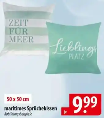Famila Nord Ost maritimes Sprüchekissen Angebot
