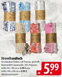 Famila Nord Ost Strandhandtuch Angebot