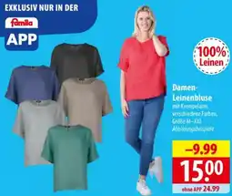 Famila Nord Ost Damen Leinenbluse Angebot