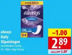Famila Nord Ost always Daily Slipeinlagen Angebot