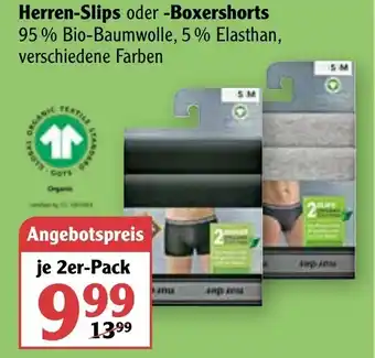 Globus Herren Slips oder Boxershorts Angebot