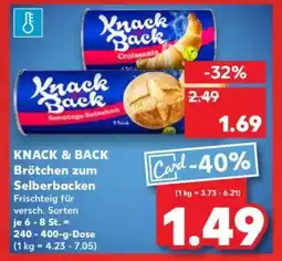 Kaufland KNACK & BACK Brötchen zum Selberbacken Angebot