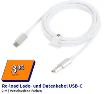 Action Re-load Lade- und Datenkabel USB-C Angebot