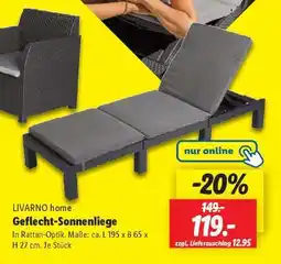Lidl Geflecht-Sonnenliege Angebot