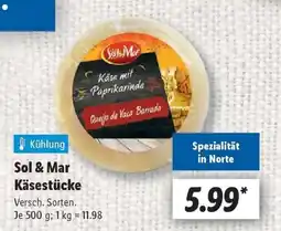 Lidl Sol & Mar Käsestücke Angebot