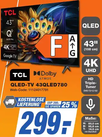 K+B Expert TCL QLED-TV 43QLED780 Angebot