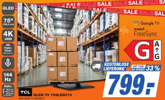 K+B Expert TCL QLED-TV 75QLED870 Angebot