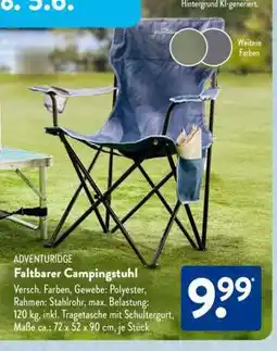 Aldi Süd Faltbarer Campingstuhl Angebot