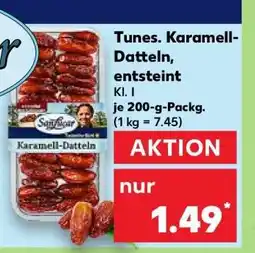 Kaufland Tunes. Karamell-Datteln, entsteint Angebot