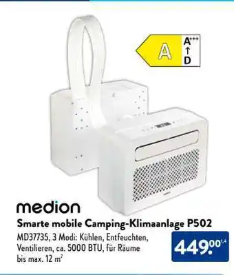 Aldi Süd Smarte mobile Camping-Klimaanlage P502 Angebot