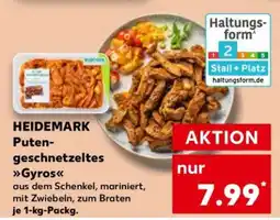 Kaufland HEIDEMARK Puten-geschnetzeltes Gyros Angebot