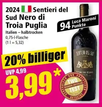 Norma Sentieri del Sud Nero di Troia Puglia Angebot