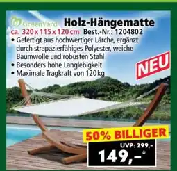 Norma Holz-Hängematte Angebot