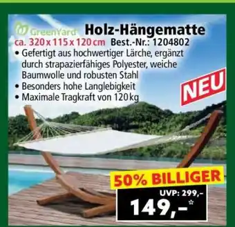 Norma Holz-Hängematte Angebot