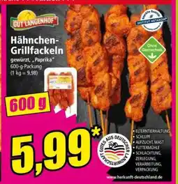 Norma Hähnchen-Grillfackeln Angebot